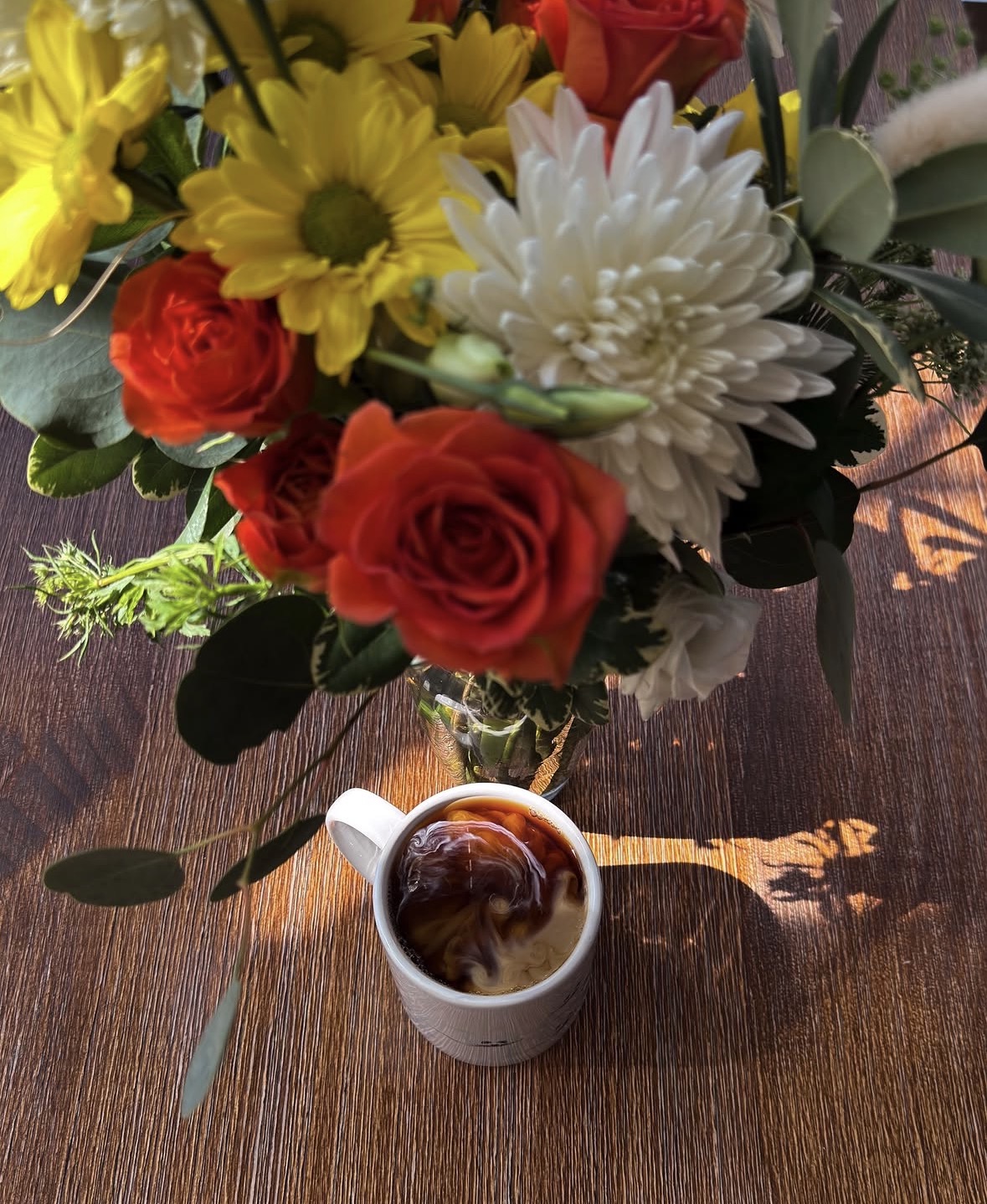 Flowers at The Green Bean Cafe